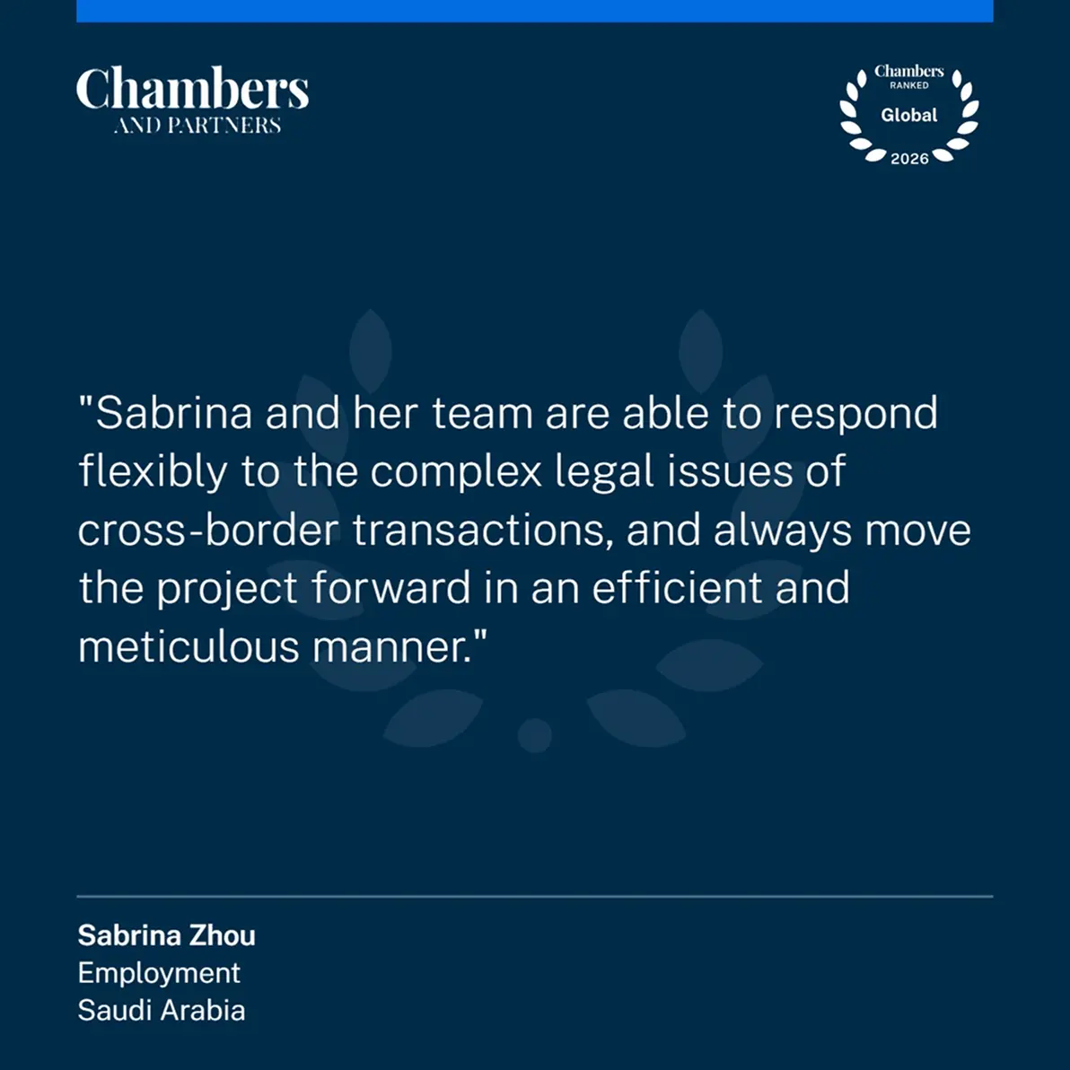 Chambers Client Testimonial